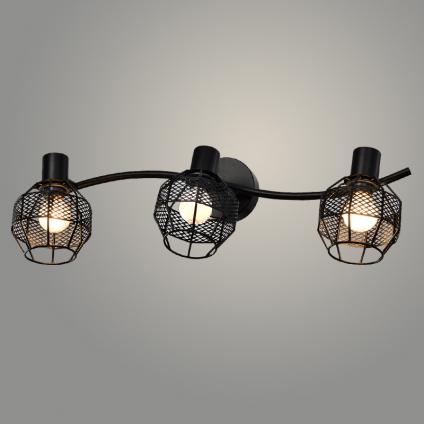 Спот 19712/3 BK черный 3x40W E14 h160, WAN22